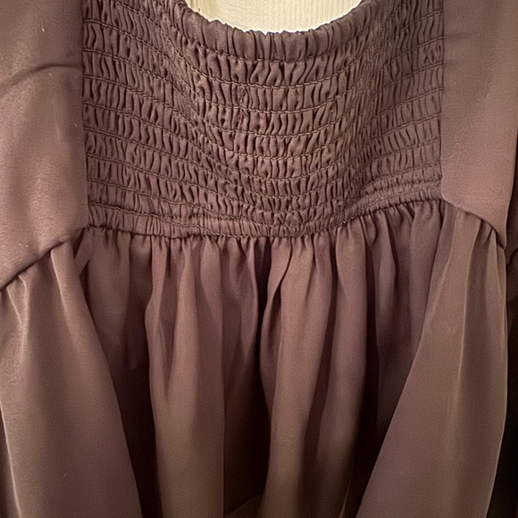 NWT Long Sleeve Black Semi Sheer Abercrombie & Fitch Blouse size Small - Picture 7 of 14